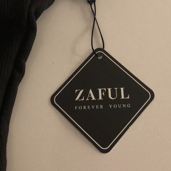 Zaful Crisscross Monokini One Piece Lined Low Back Swim Suit Black Size 8 - Picture 6 of 10